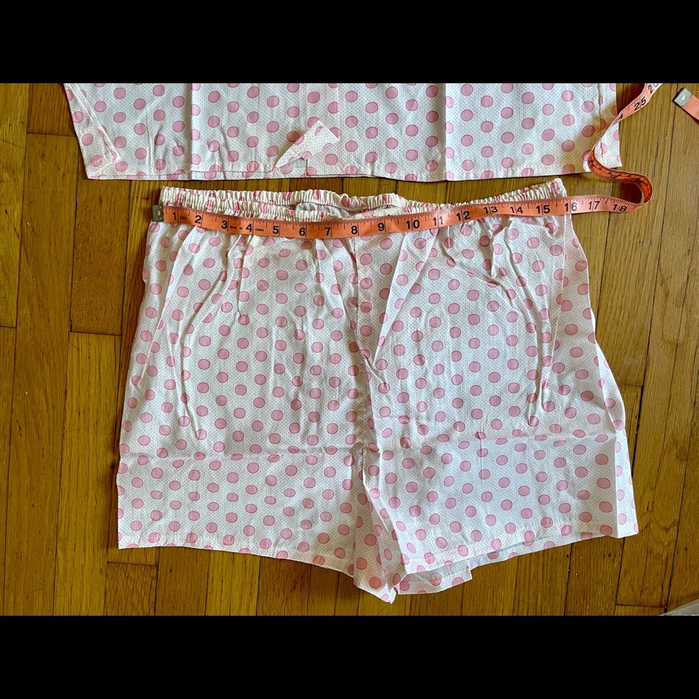 60s Vintage Dead-stock Pink Polka Dot PJ Set - Picture 9 of 10
